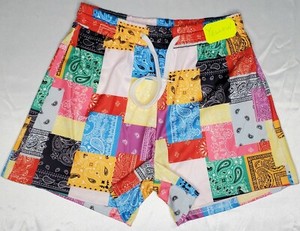 multicolor biker shorts