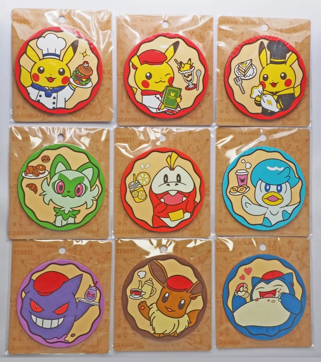 Pokemon Coaster Collection Pokemon Red Green Blue Yellow 4 Set