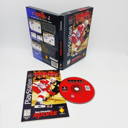 Vintage PlayStation 1 PS1 1995 NHL FaceOff Long Box PS1 Tested FREE SHIPPING