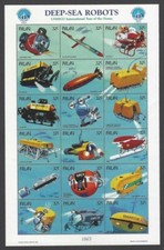 Palau 1998 Deep Sea Robots of 18 MNH