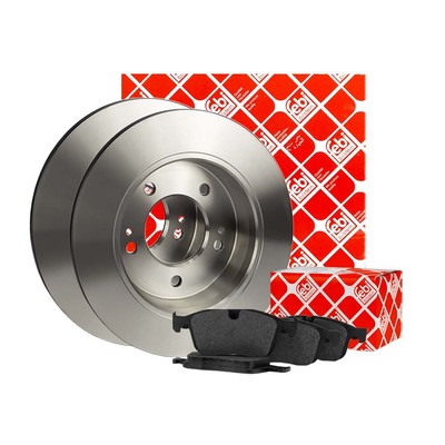 FEBI BRAKE SET FRONT BRAKE DISCS Ø 238 mm + coverings for Peugeot bipper 1.4 HDI