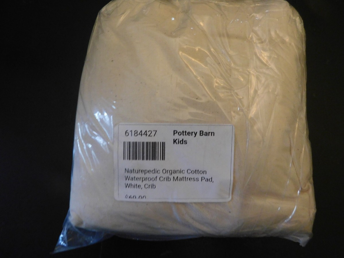 NEW Pottery Barn Kids Naturepedic Organic Fitted Waterproof Crib Mattress  Pad