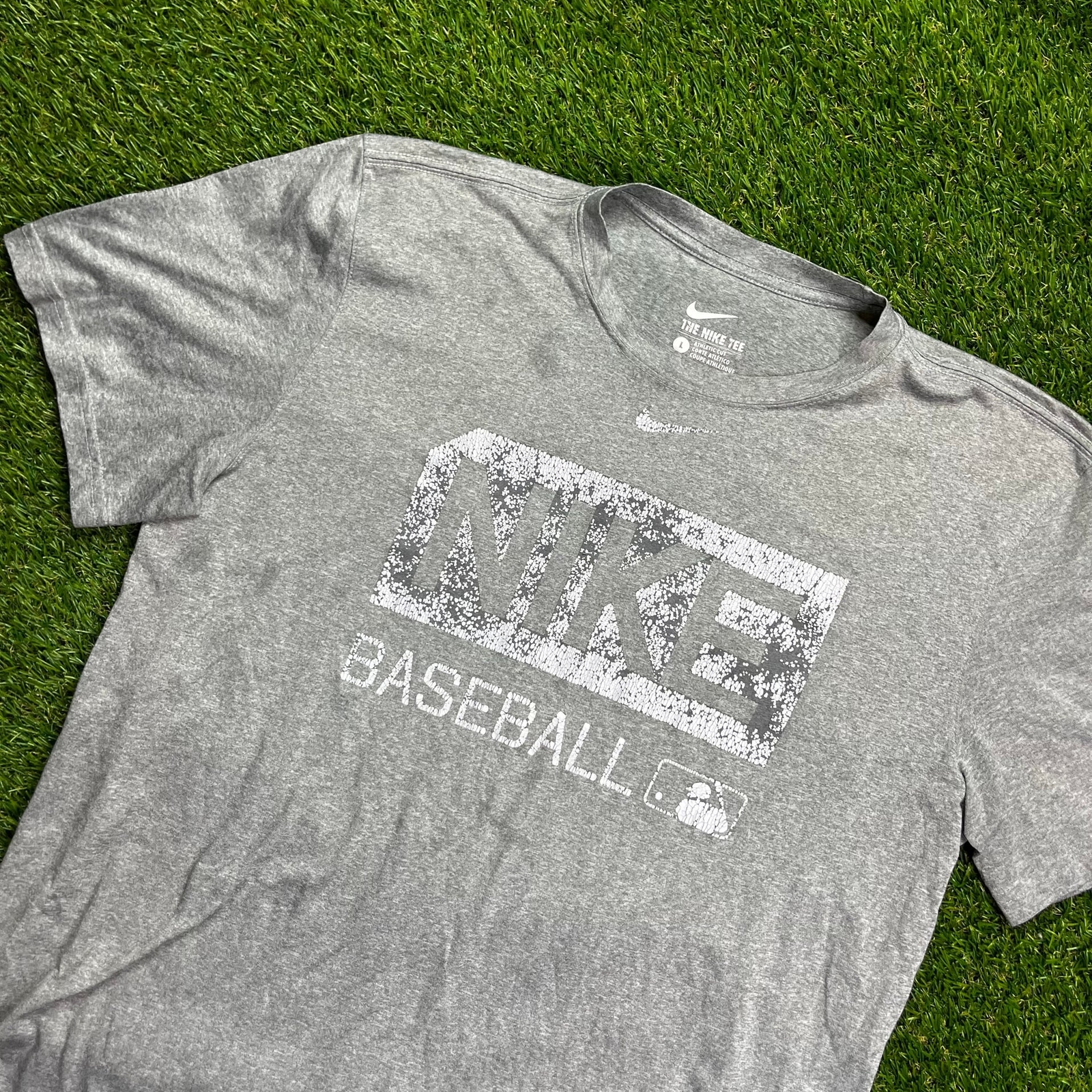 ALTRA T Shirt Baseball Nike Dri Fit Uomo Taglia L Grigio Made in Honduras