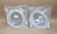 NEW LOT OF 2 USB AM/BM GRAY 15FT PRINTER SCANNER PC CABLE CORD FIRE ALARM AK