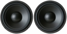 NEW 2 8" Speaker Woofers 8ohm Bass eight inch Audio Stereo Replacement Pair