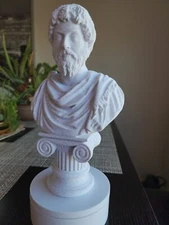 Marcus Aurelius Bust, High Quality 3D Printed Sculpture In Multiple Sizes/Colors