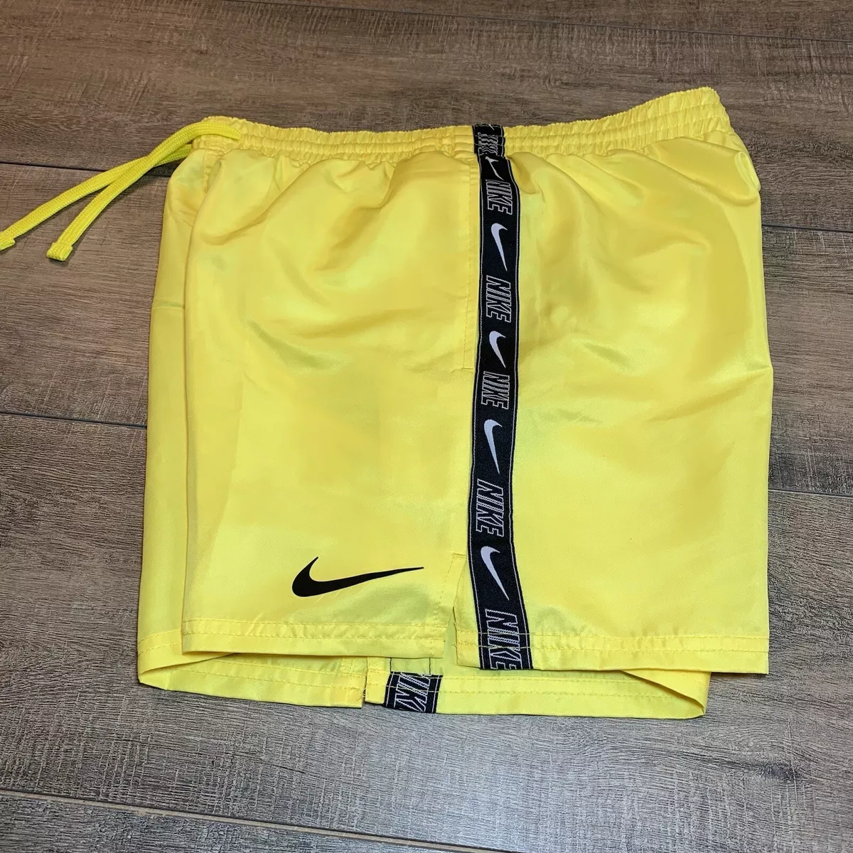 Yellow nike hotsell swim trunks