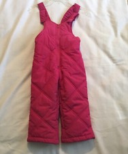 REDUCED-LONDON FOG -3T Rose Pink Snow Ski Bib Overalls Insulated