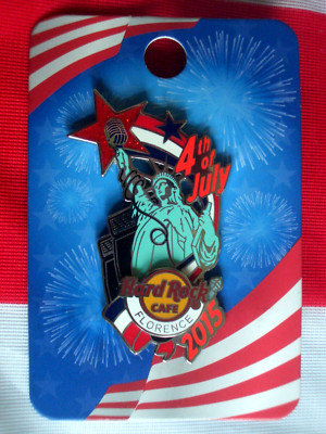 HRC Hard Rock Cafe Florence Florenz 4th of July 2015 3D Lady Liberty LE150 OVP