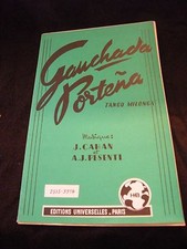 " Spartito Gauchada Porteña J Cahan Forestal Chiloé Corry Music Sheet "