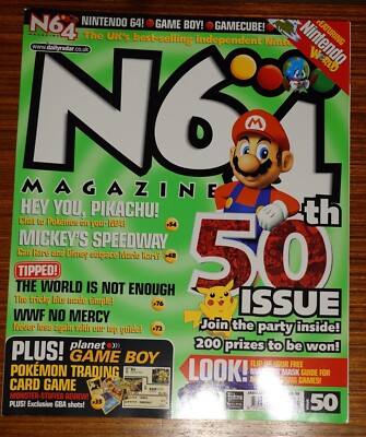 N64 Magazine 50th Issue Celebration January 2001 UK