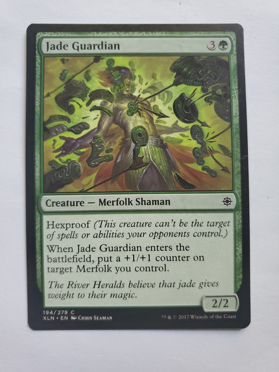 MTG Magic The Gathering Card Jade Guardian Creature Merfolk Shaman