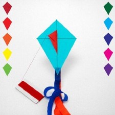 World's Smallest Kite - New assorted colors / US Flag, WSK, Diamond Designs