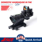 4x32 ACOG True Fiber Optics Red Green Chevron Illuminated Tactical Sight Scope