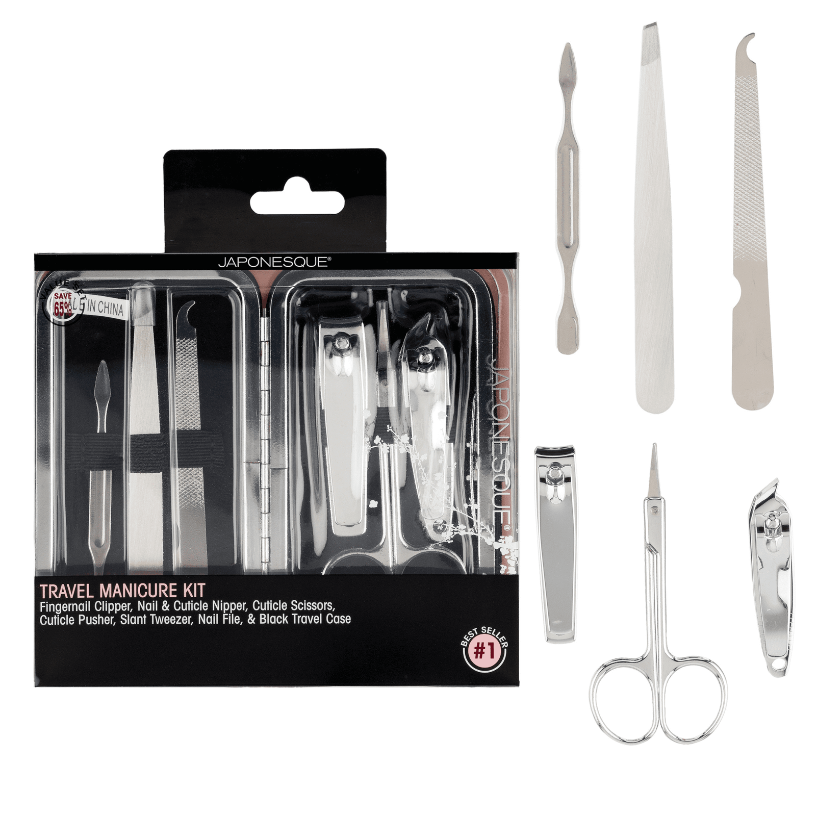 Japonesque Portable Manicure Set for Travel Essentials