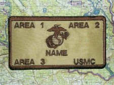 Flak Vest Patch  w/Fastener and Custom Embroidery Name/Rank/BLOOD/Unit