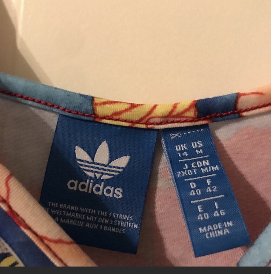 Adidas Originals x FARM Rio Chita Tank Dress Bodycon M Stripes