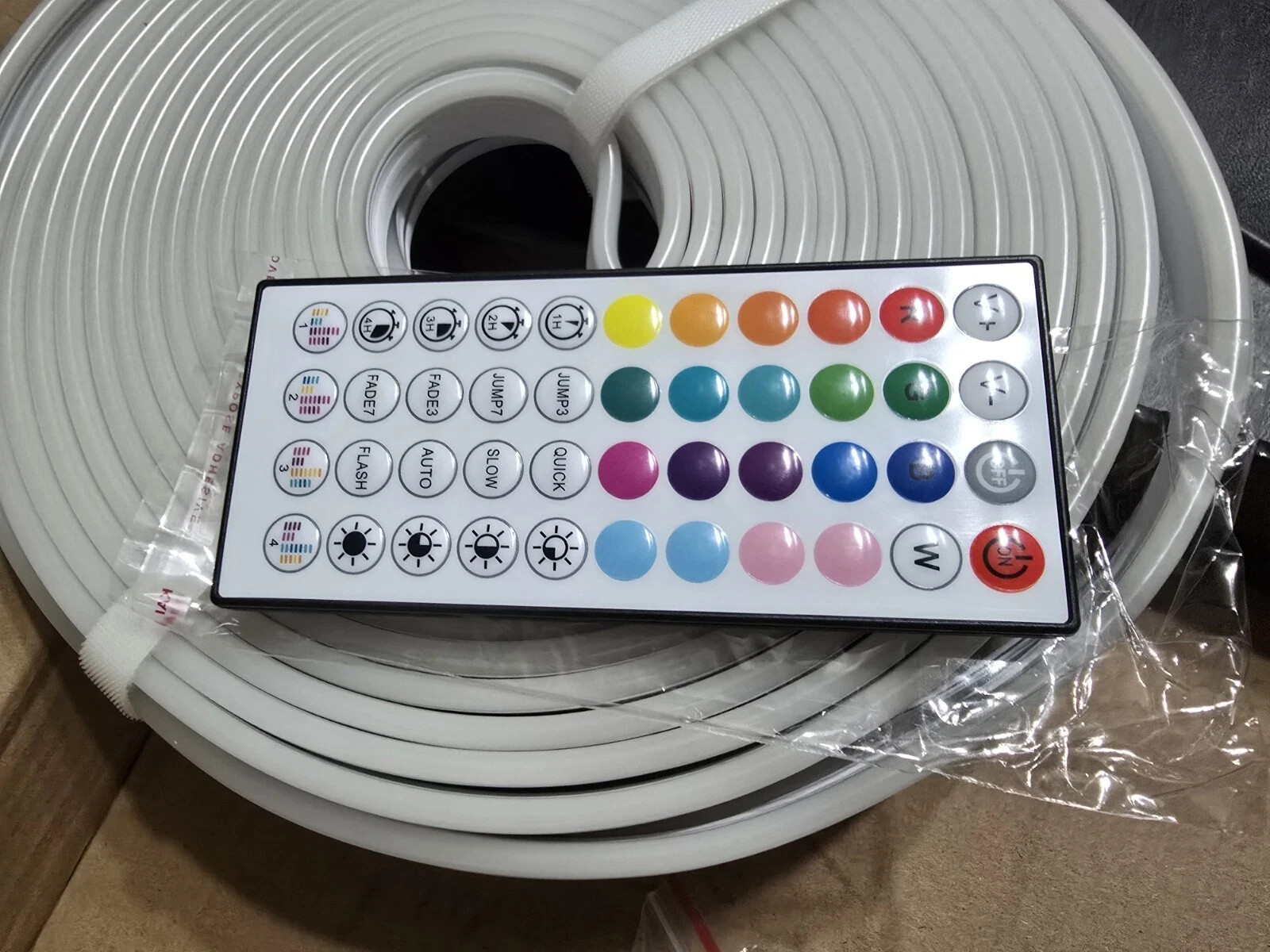 Bright Led Neon Rope Lights 50' Ft Rgb Led Strip Lights w / Remote Control.