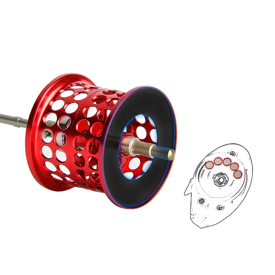 Carretel de pesca BFS carretel reequipamento carretel para Daiwa CC80/CR80/CG80/BASSX carretel de alumínio - Imagem 2 de 4