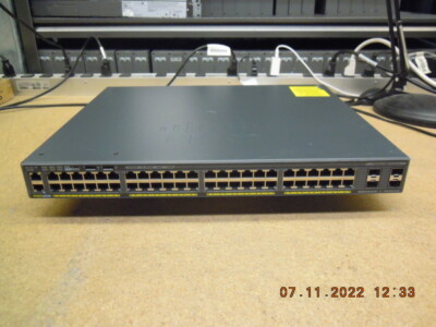 Cisco WS-C2960X-48FPS-L 48-Ports GigE PoE+ &  4 x 1G SFP Switch + STACK # S290