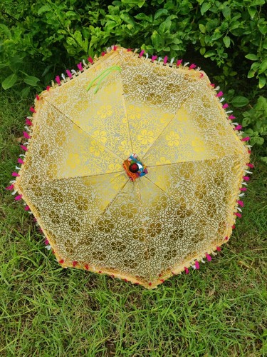 10 PC Wholesale Indian Umbrella Wedding Mehndi Event Decorative Party Parasol  - Picture 8 of 12