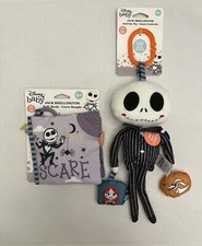 Lot of 2 Disney Baby Nightmare Before Christmas Jack Skellington Book Toy