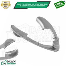 Sauer Eye Speculum 1.25″ Infant 10mm Solid Blades Ophthalmology Inst German Gr