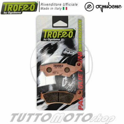 TROFEO BY OGNIBENE 1 COPPIA PASTIGLIE FRENO SINTERIZZATE HONDA CR R 125 2001 ANTERIORI