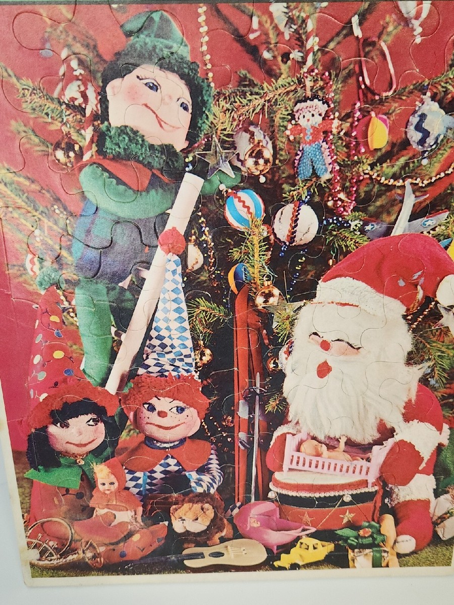 Vintage 1967 Christmas Time Frame Tray 48 pc Puzzle Whitman 4424