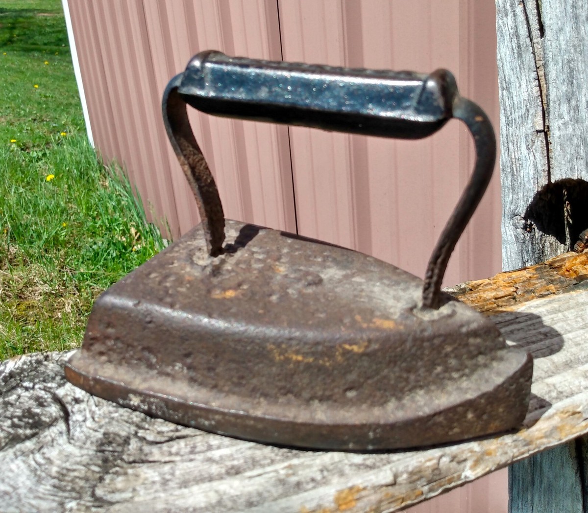 Antique Cast Iron Sad Iron Blacklock Primitive 1860s No. 6 | eBay