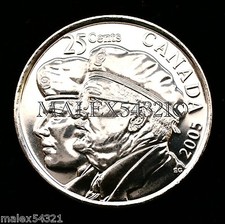 🇨🇦 ​CANADA 2005P "YEAR OF THE VETERAN" 25 CENTS UNCIRCULATED