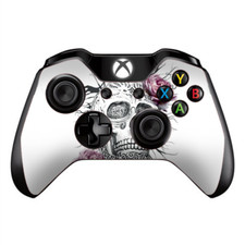 Skins Decal Wrap for Xbox One / One S Controller Roses in Skull