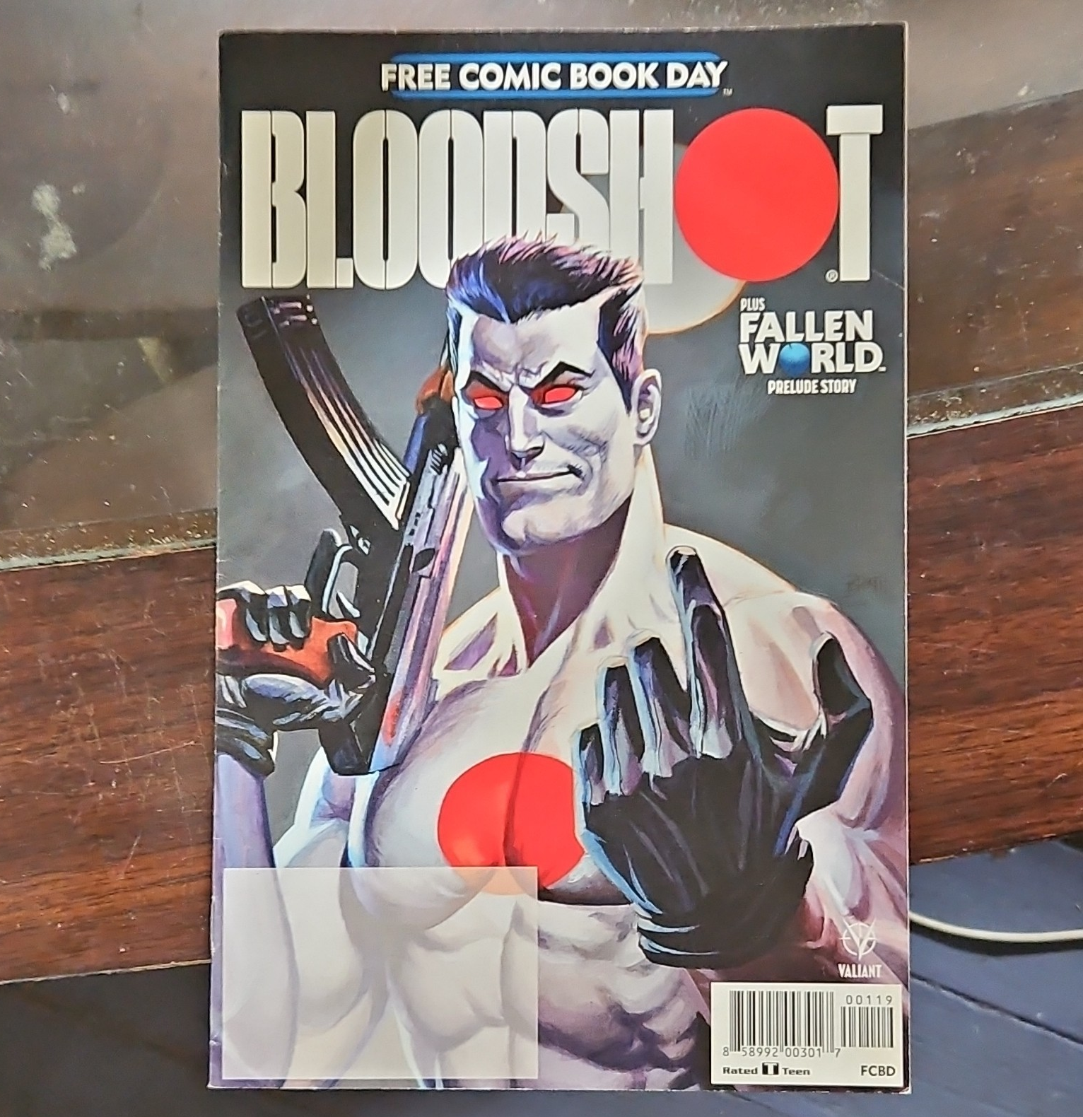Valiant Bloodshot Free Comic Book Day 2019 Variant Cover by Jeff Lemire