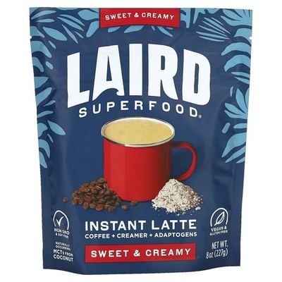 Instant Latte, Coffee + Creamer + Adaptogens, Sweet & Creamy, 8 oz (227 g)