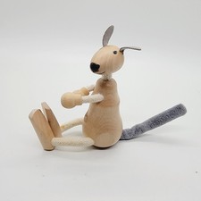 Anamalz Wooden Kangaroo Posable Toy Figure