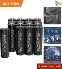 Rechargeable AA Batteries 2800mAh NiMH 16 Pack Low Self Discharge Household Use 2.19 per gallon