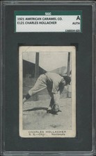 1921 E121 CHARLES HOLLOCHER FR AMERICAN CARAMEL SERIES OF 80 SGC A CHICAGO CUBS