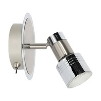 Chrom Nickel Moderne Spot Strahler Reflektor 1X9W/Gu10 10,5X12 [Cm]