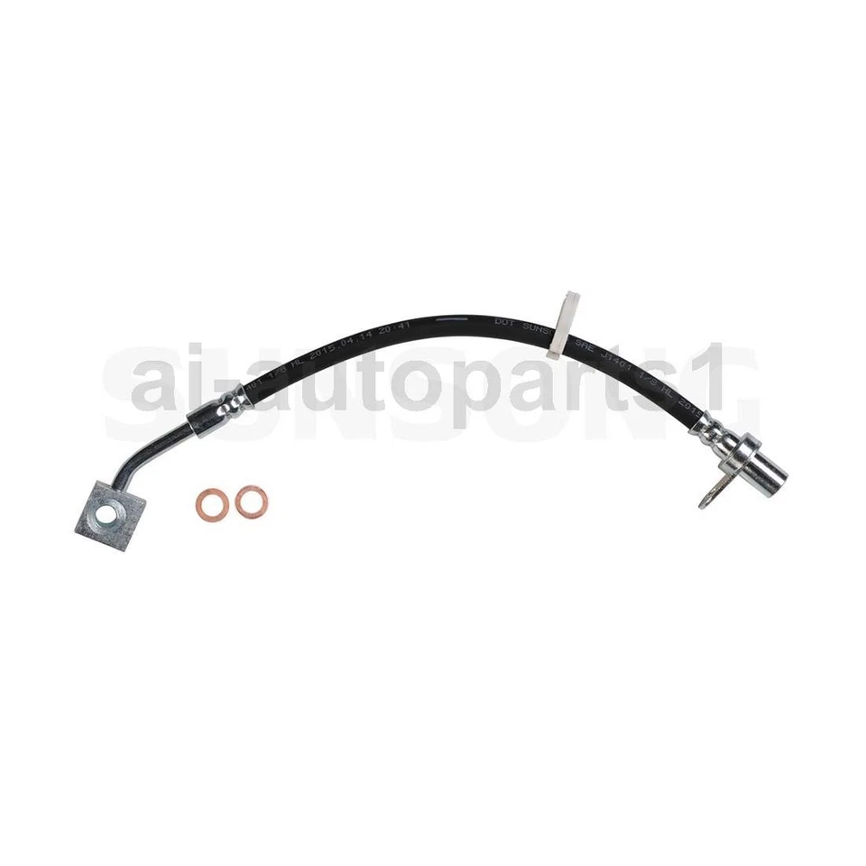 2pcs Front Left & Right Brake Hydraulic Hose For 2013 2014 2015 Ram 1500 - Image 3 of 4