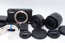 Canon EOS M10 Kit Black Mirrorless Camera with 2 Lenses New 4K