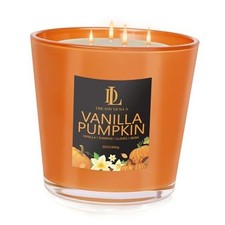 Candle, Fall Scented Candle, Large Natural Soy Candles, 4 30oz Vanilla Pumpkin