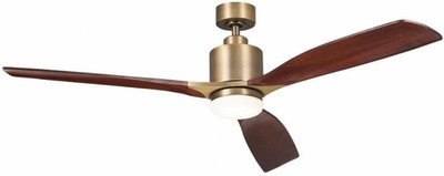 Ridley II 60  Ceiling Fan in Oil Brushed Bronze, Indoor Ceiling Fan with Light,