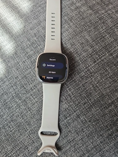 Fitbit Sense 2 Wristband Activity Tracker - Lunar White/Platinum Aluminum...