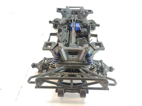 TRAXXAS MAXX SLASH 6S MONSTER 4WD SCT ROLLER SLIDER CHASSIS W/ SERVO! BLUE - Picture 6 of 11