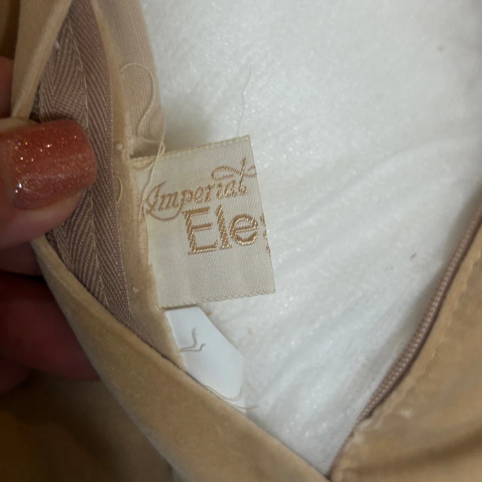 Wool Needlepoint Throw Pillow by Imperial Elegance Vintage Child Golfer 13 " - Image 3 of 4