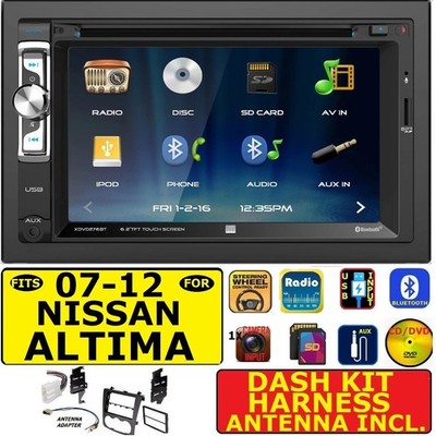 FITS 2007-2012 NISSAN ALTIMA CD/DVD BLUETOOTH USB SD AUX CAR STEREO PACKAGE
