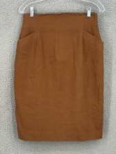 Dior CHRISTIAN DIOR Separates Skirt Camel Size 12 Us Vintage USA Made Pockets