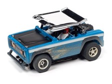 Auto World HO Scale 1971 Ford Baja Bronco Blue Slot Car