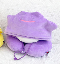 Pokemon Idem Cuscino Collo con Cappuccio Cuscino da Viaggio Peluche Morbido Carino