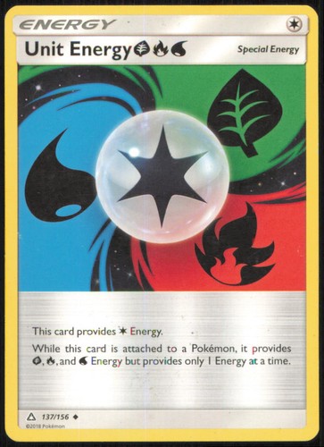 UNIT ENERGY GRASSFIREWATER 137/156 UNCOMMON ULTRA PRISM POKEMON MP